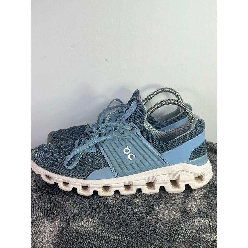 On Running Cloudswift Shoes Womens Size 9.5 Blue Mesh Road Running Sneakers
